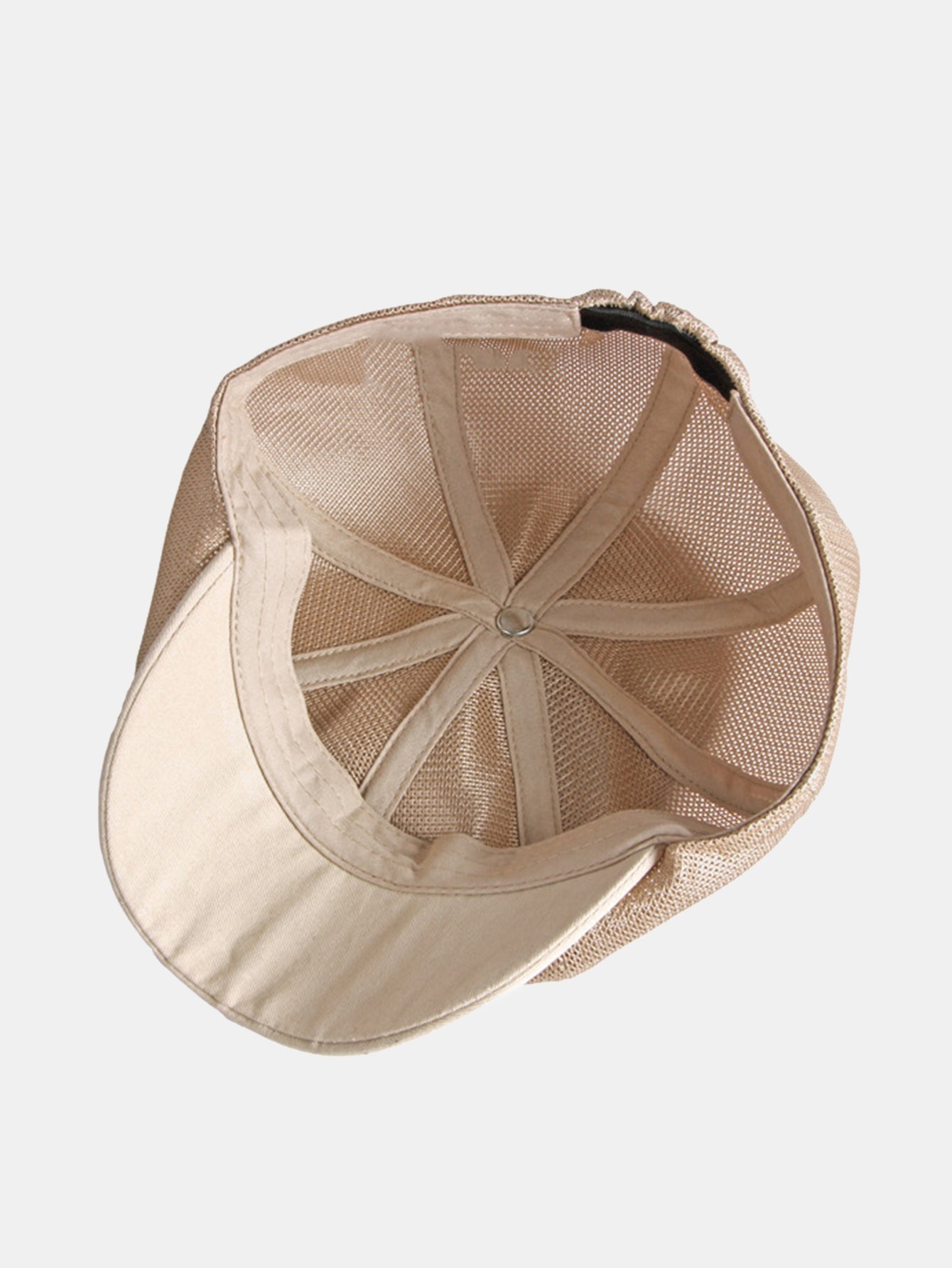 Ultra Breathable Full Mesh Ivy Cap | Quick Dry Cooling Six-Panel Crown Contrast Short Brim Lightweight Summer Gatsby Driving Flat Hat