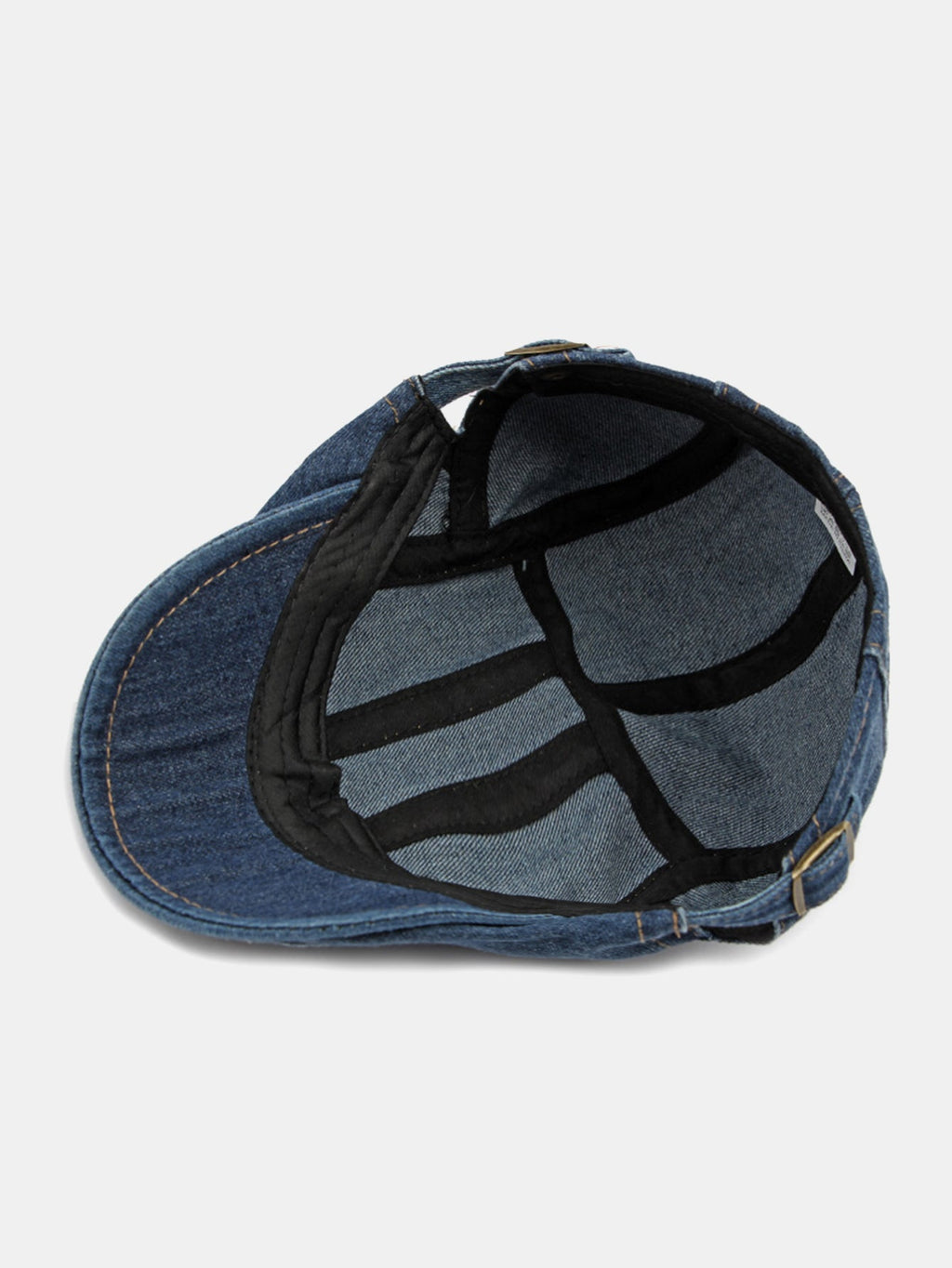 Vintage Washed Denim Flat Cap Adjustable Ivy Newsboy Hat