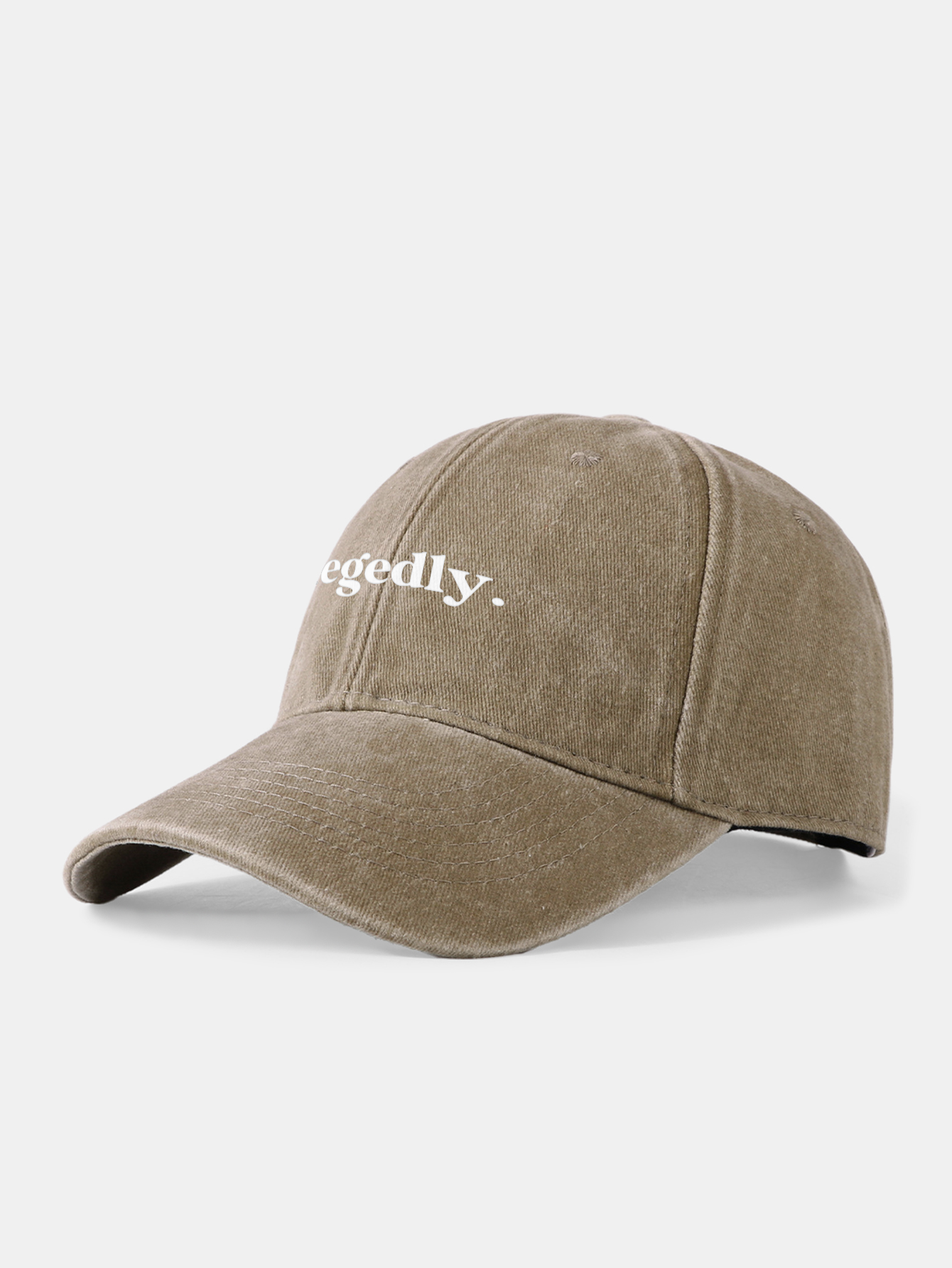Allegedly Print Washed Baseball Cap