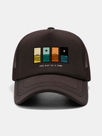 One Day At A Time Print Mesh Baseball Cap