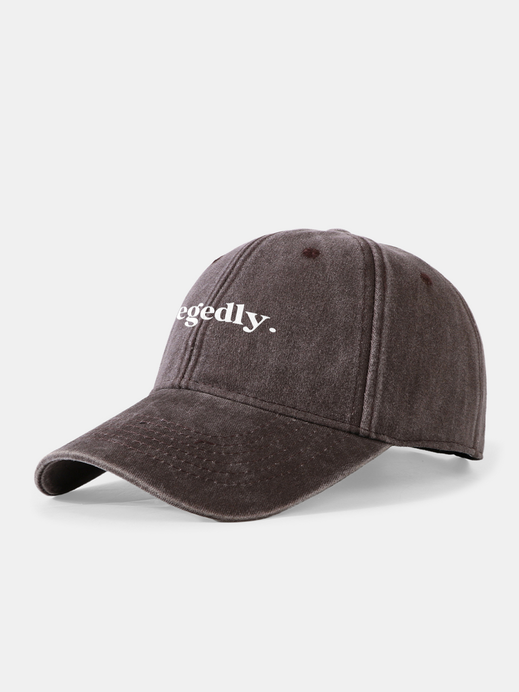 Allegedly Print Washed Baseball Cap