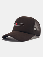1% Battery Print Mesh Baseball Cap