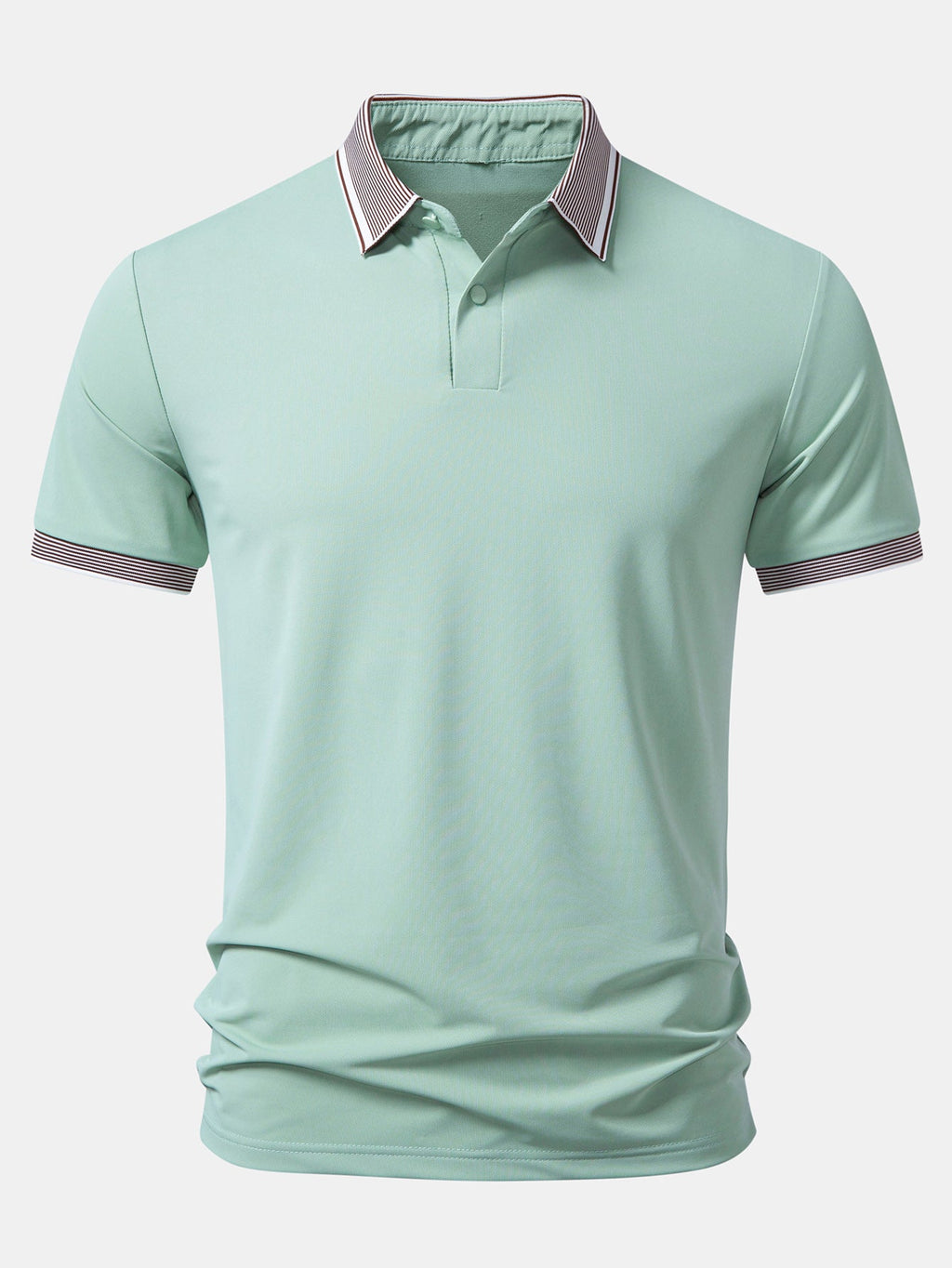 Contrast Stripe Trim Polo