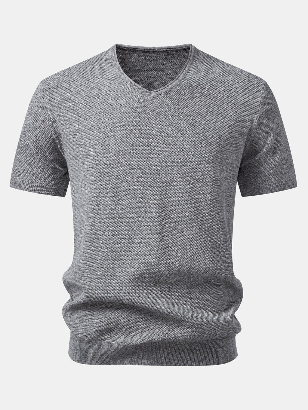 V-Neck Knit T-Shirt