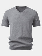 V-Neck Knit T-Shirt