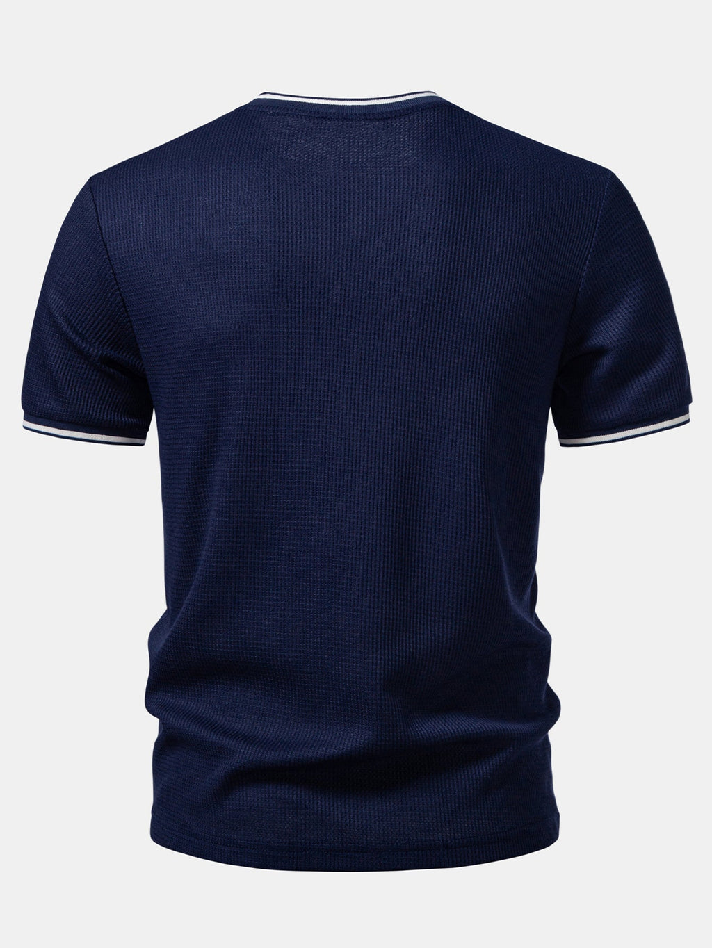 Contrast Trim Waffle Ringer T-Shirt