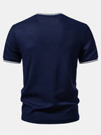 Contrast Trim Waffle Ringer T-Shirt