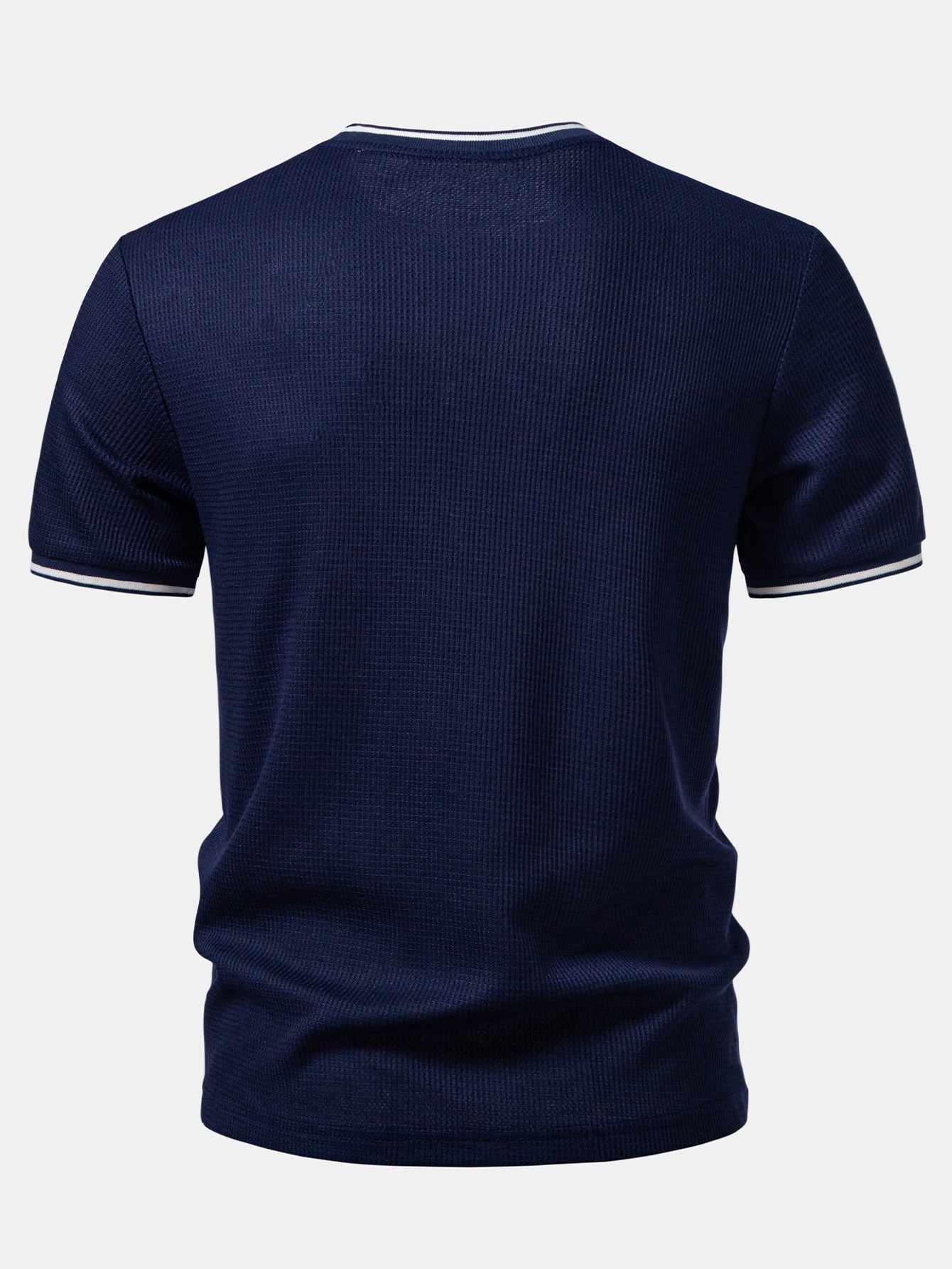 Contrast Trim Waffle Ringer T-Shirt