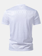 Geometry Jacquard Knit T-Shirt