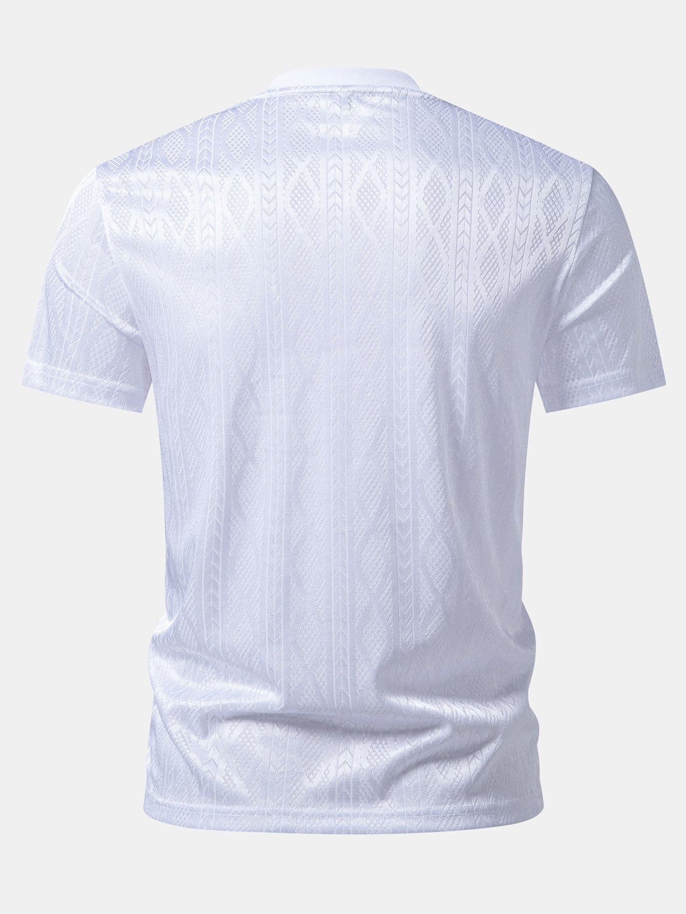 Geometry Jacquard Knit T-Shirt