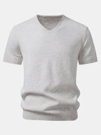 V-Neck Knit T-Shirt