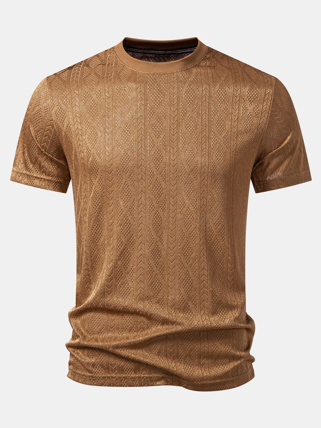 Geometry Jacquard Knit T-Shirt
