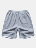 Relax Fit 2 In 1 Waffle Crew Collar T-Shirt & Waffle 7″‌ Shorts