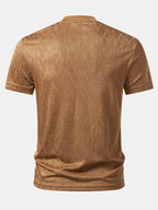 Geometry Jacquard Knit T-Shirt