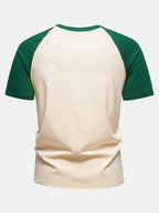 Cotton Raglan Sleeve T-Shirt