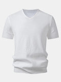 V-Neck Knit T-Shirt
