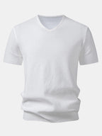 V-Neck Knit T-Shirt