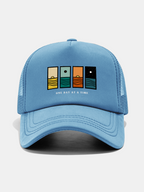 One Day At A Time Print Mesh Baseball Cap