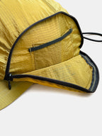 Quick Dry Lightweight Trail 5 Panel Cap | Mountain Logo Embroidery Rear Drawstring Adjustable Cord Lock Outdoor Climbing Sports Hat