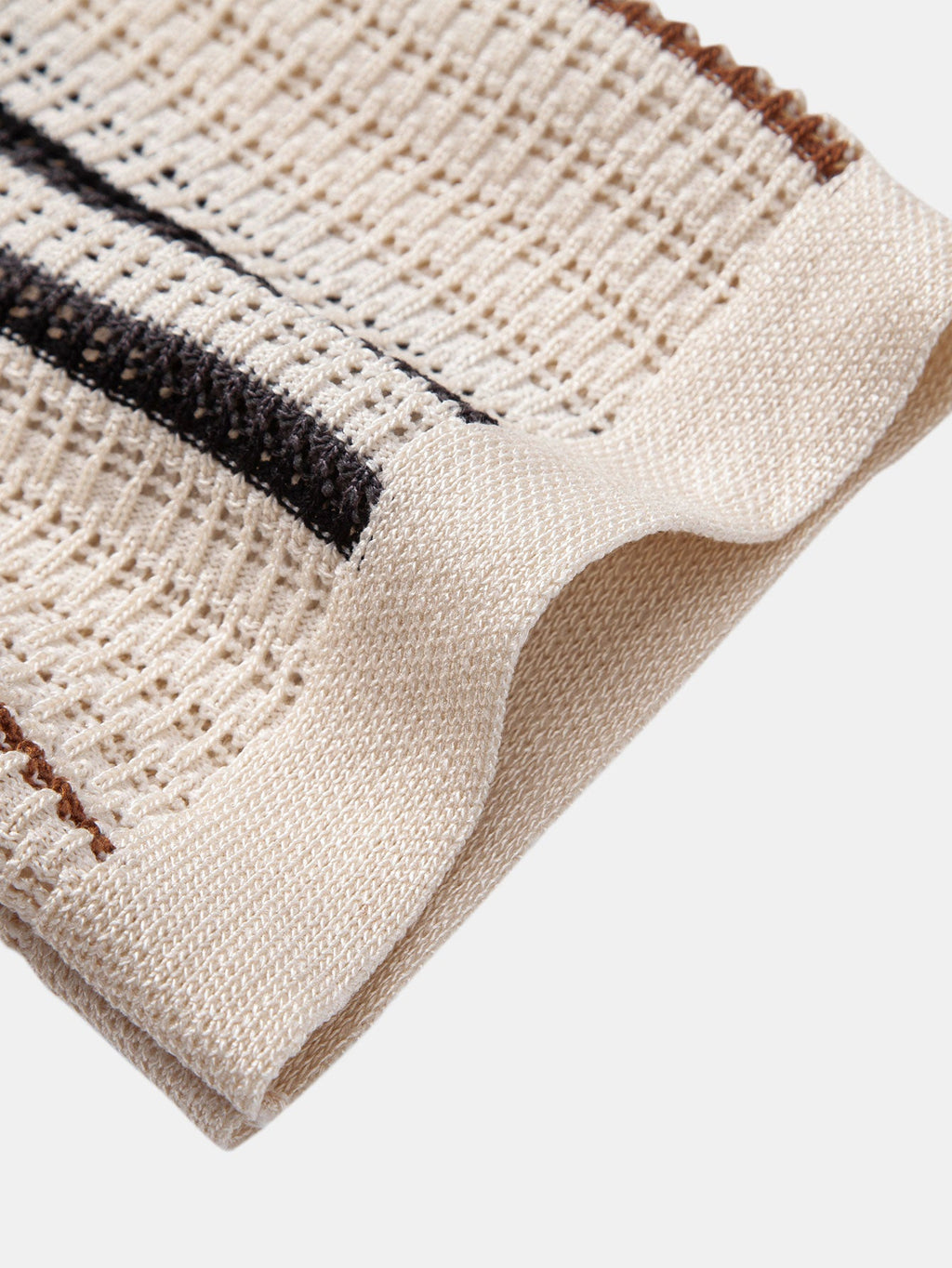 Stripe Textured Knit Shirt