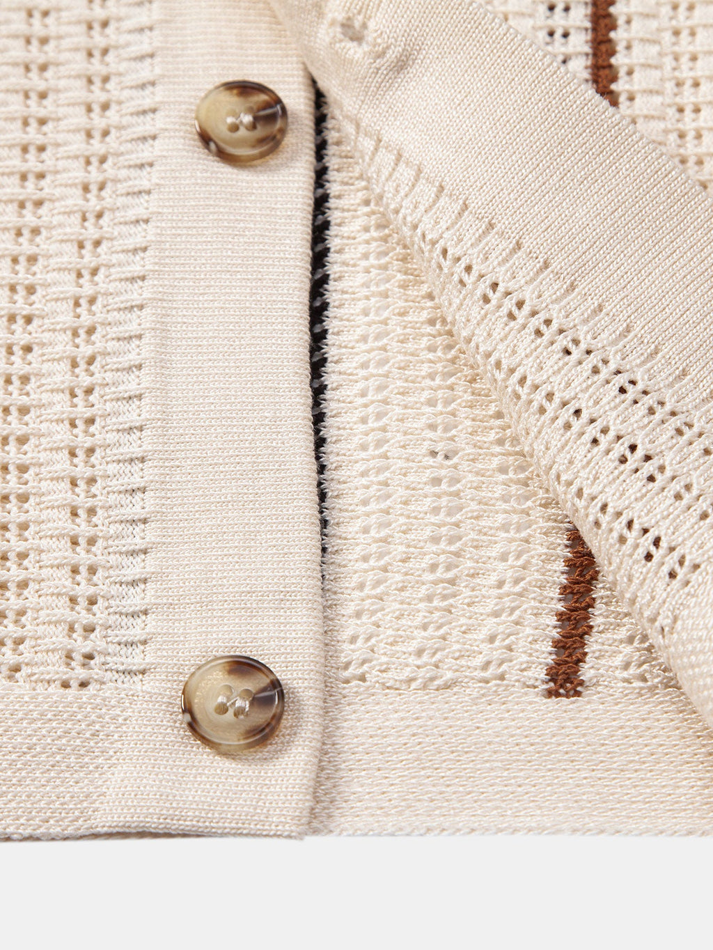 Stripe Textured Knit Shirt