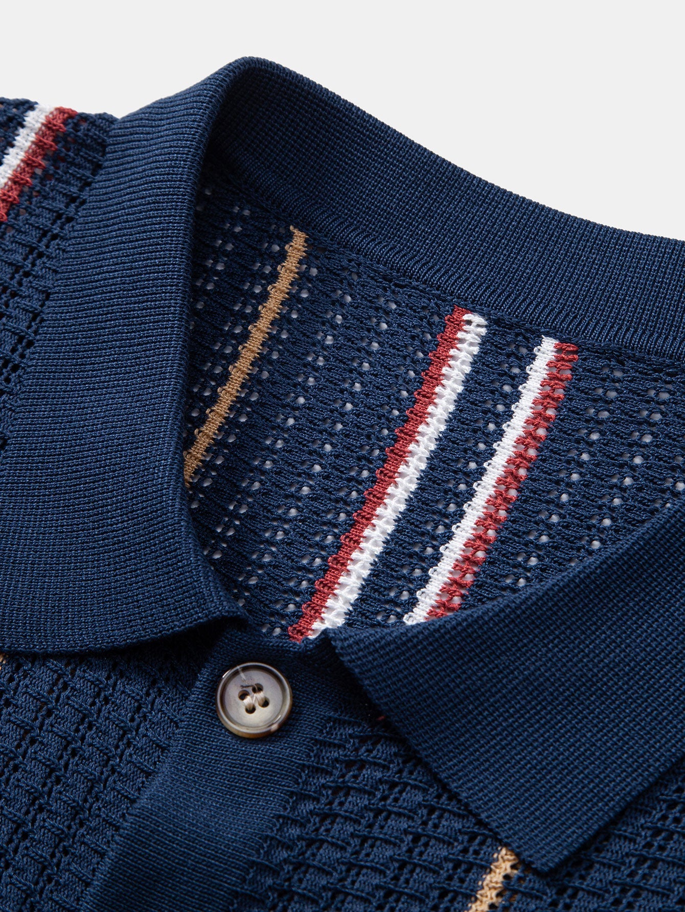 Stripe Textured Knit Shirt