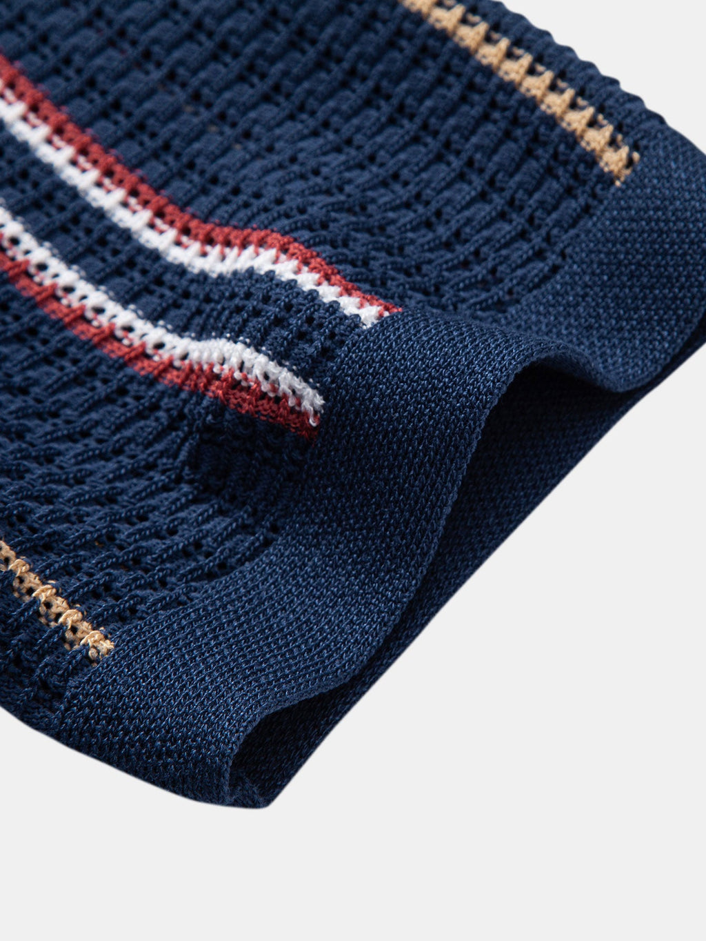 Stripe Textured Knit Shirt