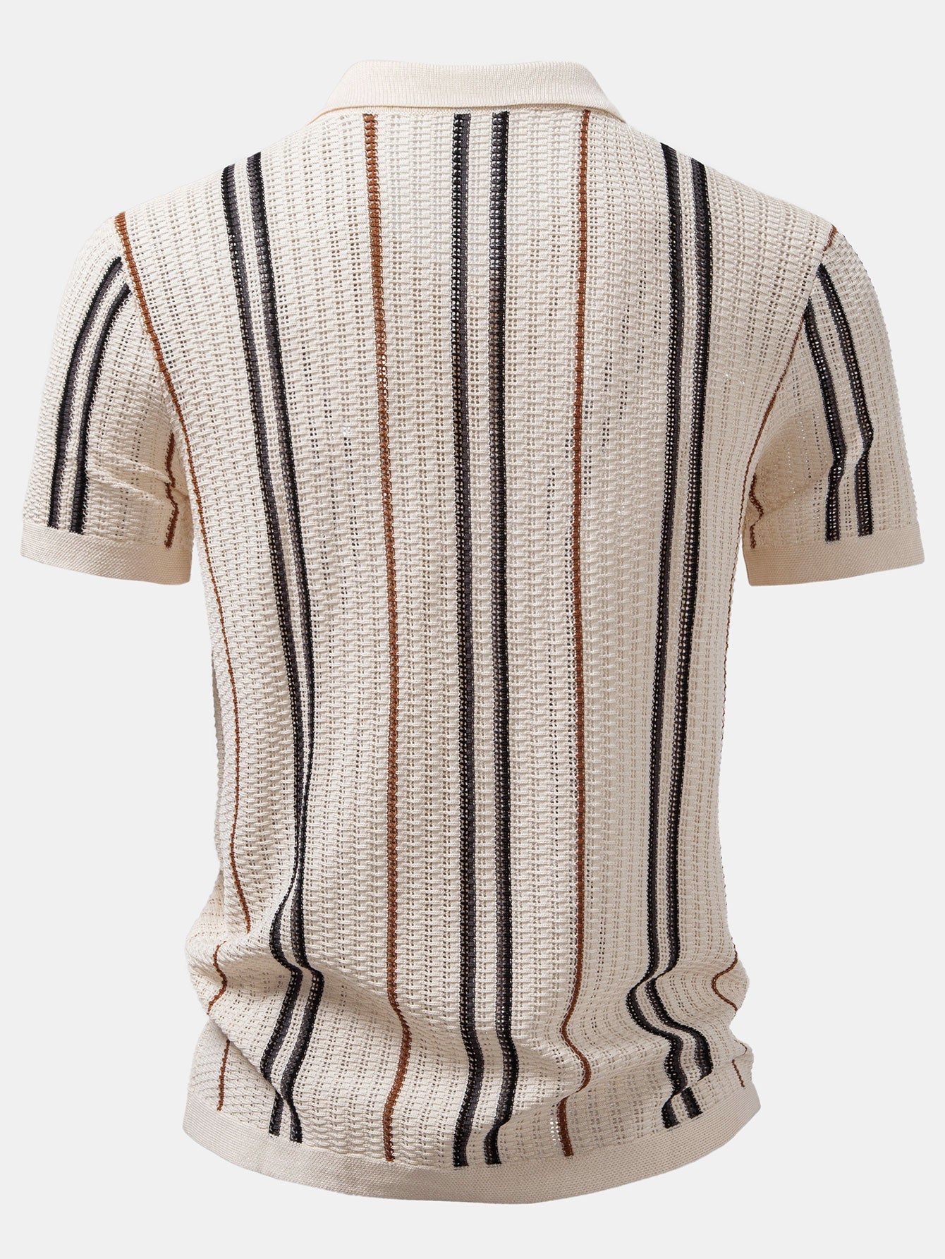 Stripe Textured Knit Shirt