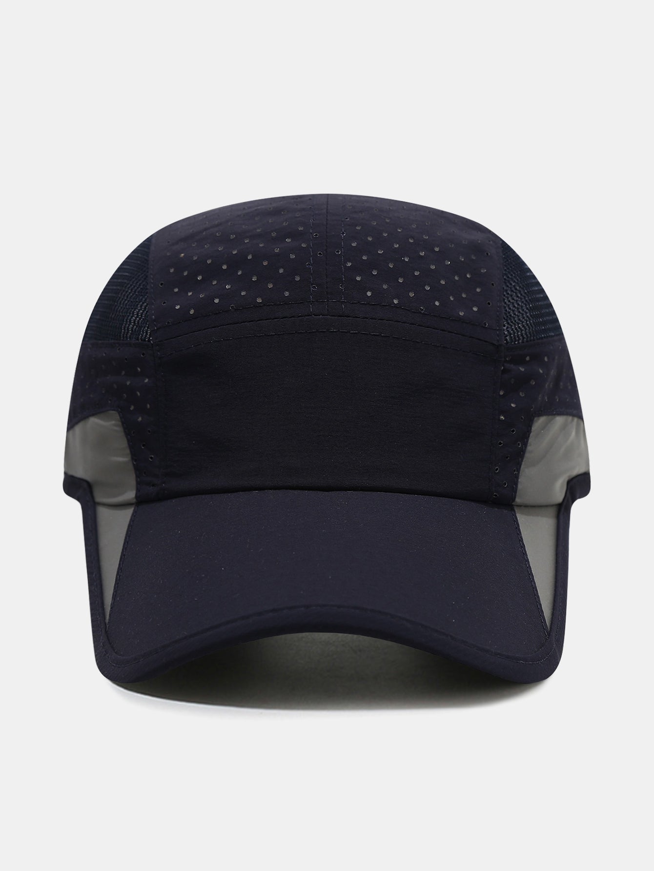 Quick Dry Vented Athletic Cap | Perforated Mesh Spliced Low Profile Lightweight Adjustable Running Sports Hat
