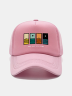 One Day At A Time Print Mesh Baseball Cap