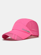 Quick Dry Mesh Back Sports Running Cap - Letter Print Ultra Ventilated Lightweight Adjustable Athletic Hat
