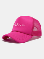 Musical Heartbeat Print Mesh Baseball Cap