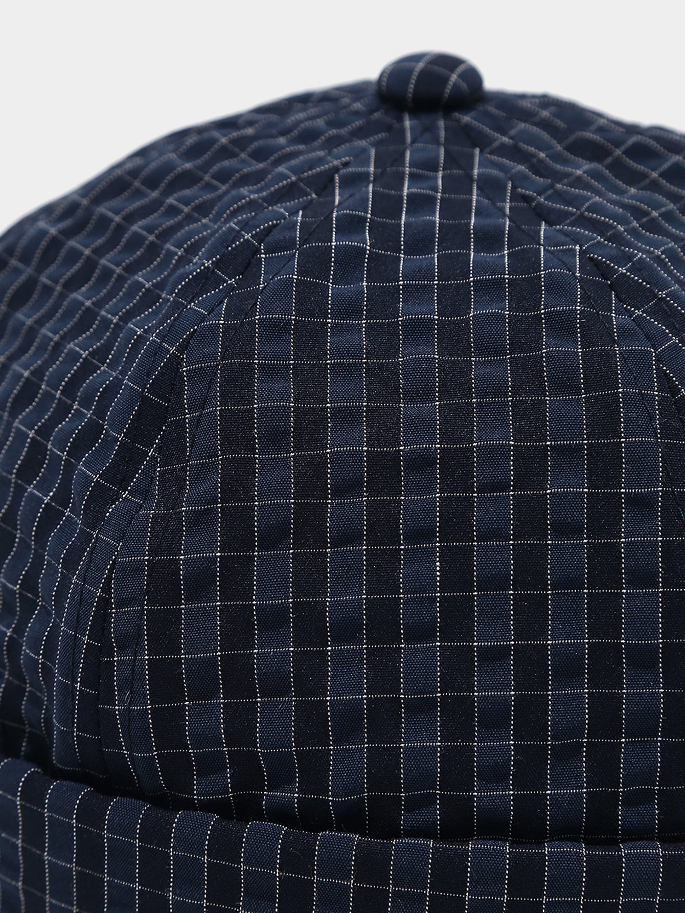Quick Dry Grid Textured Roll Cuff Docker Cap -  Adjustable Plastic Buckle Streetwear Skull Hat