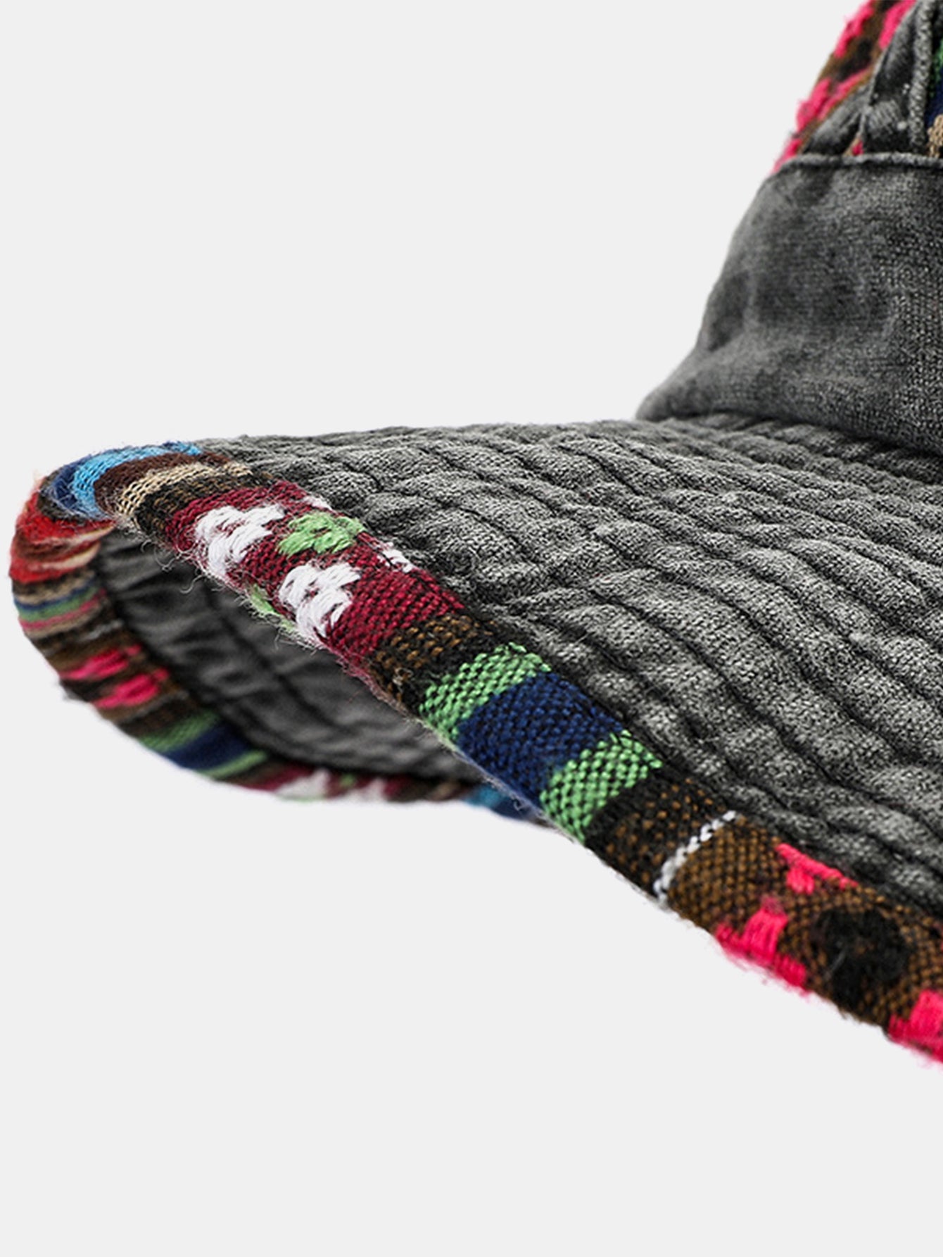 Vintage Boonie Bucket Hat With Tribal Jacquard Band