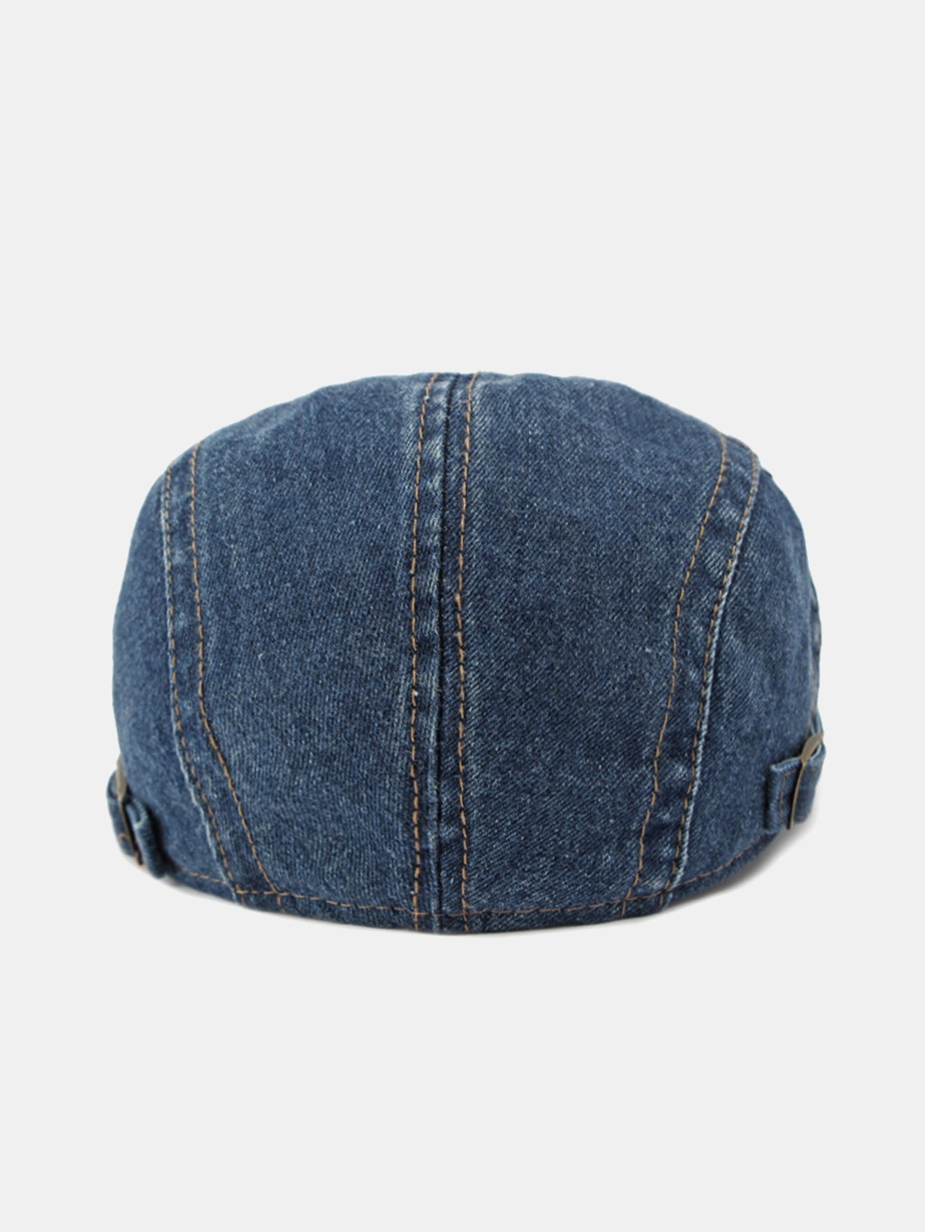 Vintage Washed Denim Flat Cap Adjustable Ivy Newsboy Hat
