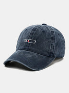 1% Battery Embroidered Washed Baseball Cap