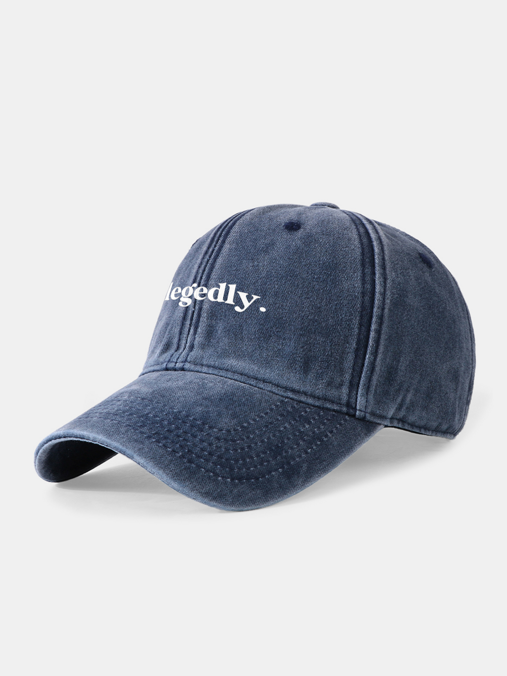 Allegedly Print Washed Baseball Cap