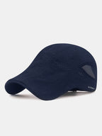 Quick Dry Perforated Vent Running Cap - Large Mesh Back Ultra Ventilated Adjustable Lightweight Athletic Hat