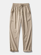 Textured Jacquard Open Knit Shirt & Crinkle Textured Straight Leg Pants