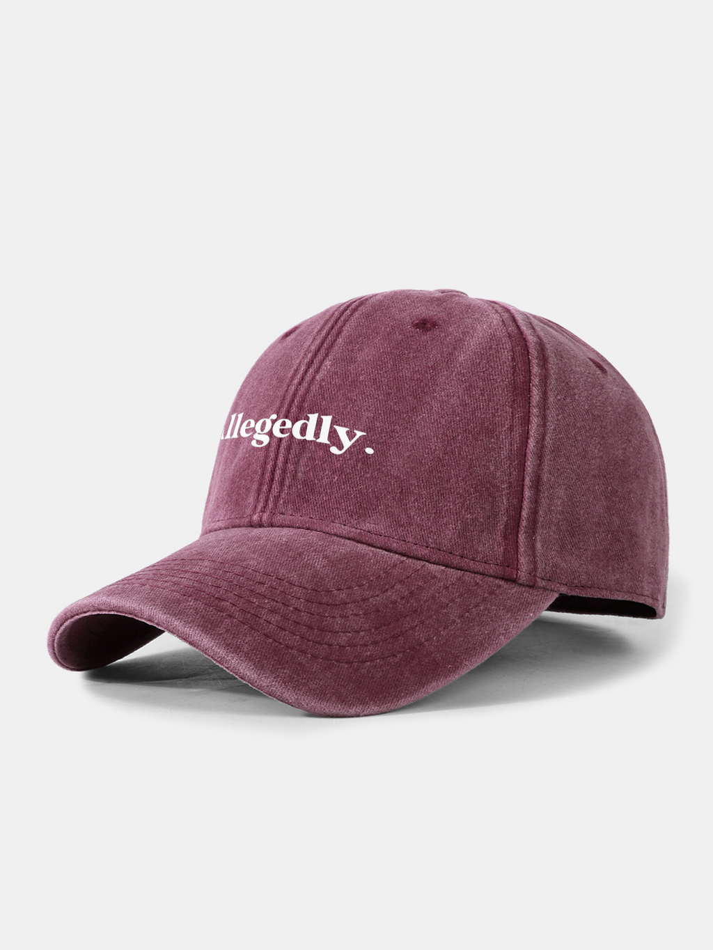 Allegedly Print Washed Baseball Cap