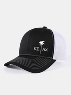 Relax Palm Tree Print Mesh Baseball Cap