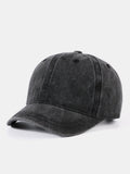 Vintage Washed Short Brim Baseball Cap