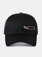 1% Battery Print Mesh Baseball Cap