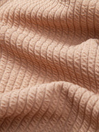 Ribbed Crew Collar T-Shirt & Drawstring Shorts Set