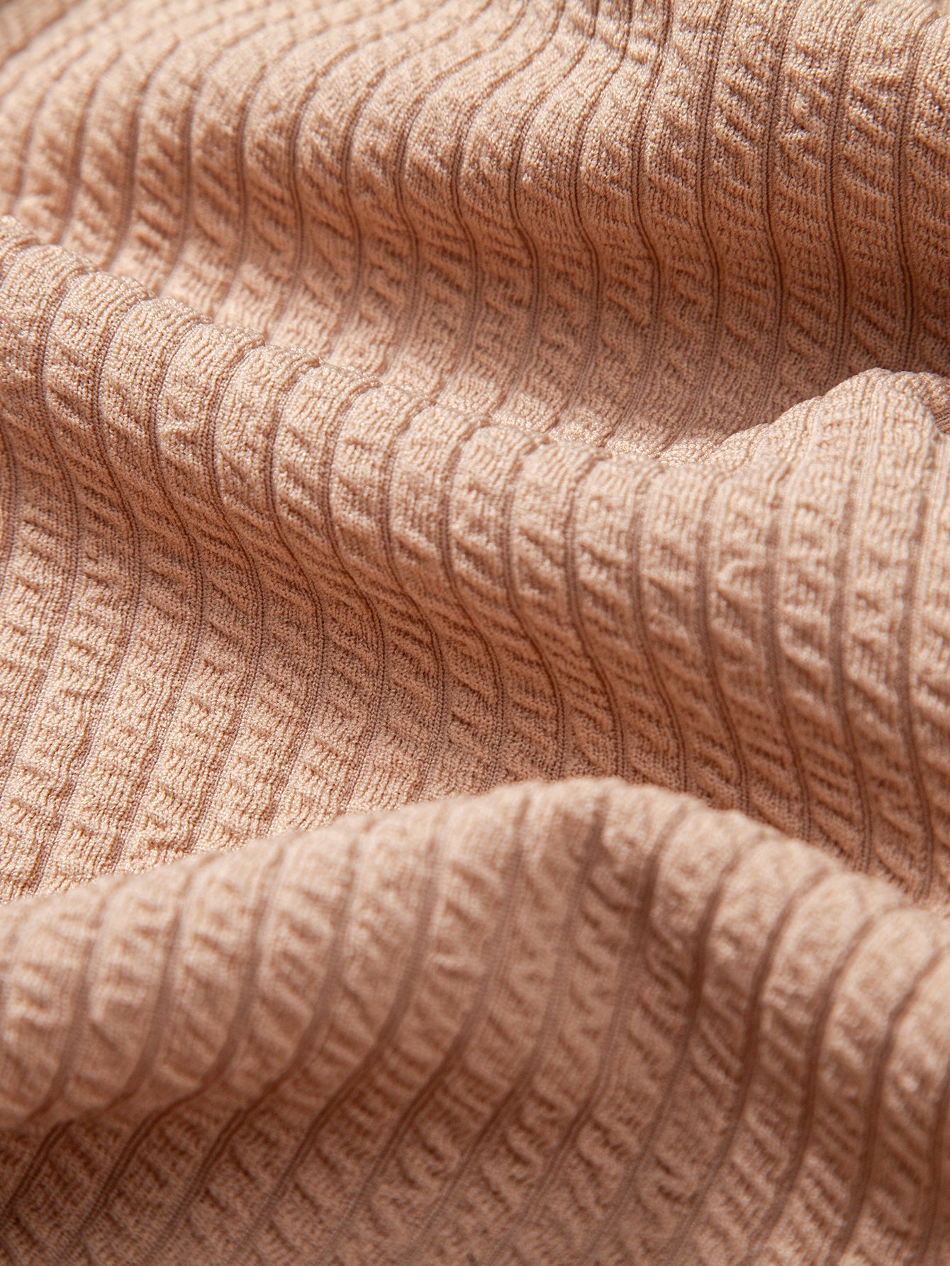 Ribbed Crew Collar T-Shirt & Drawstring Shorts Set
