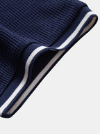 Contrast Trim Waffle Ringer T-Shirt