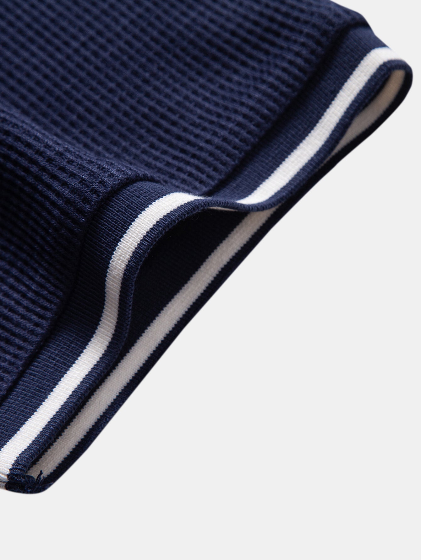 Contrast Trim Waffle Ringer T-Shirt
