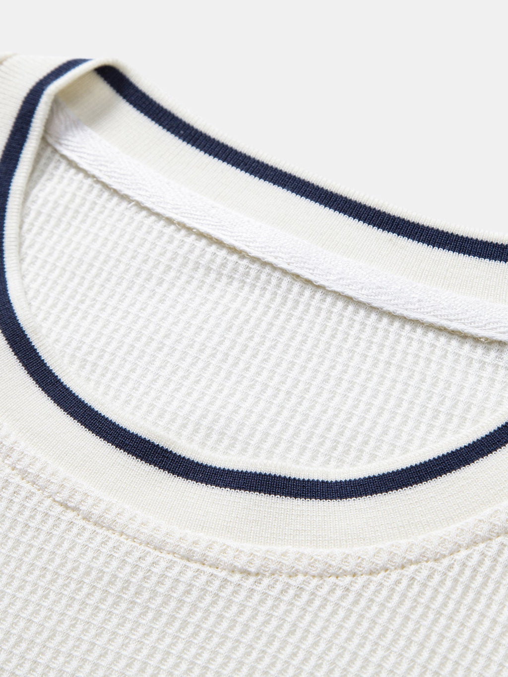 Contrast Trim Waffle Ringer T-Shirt