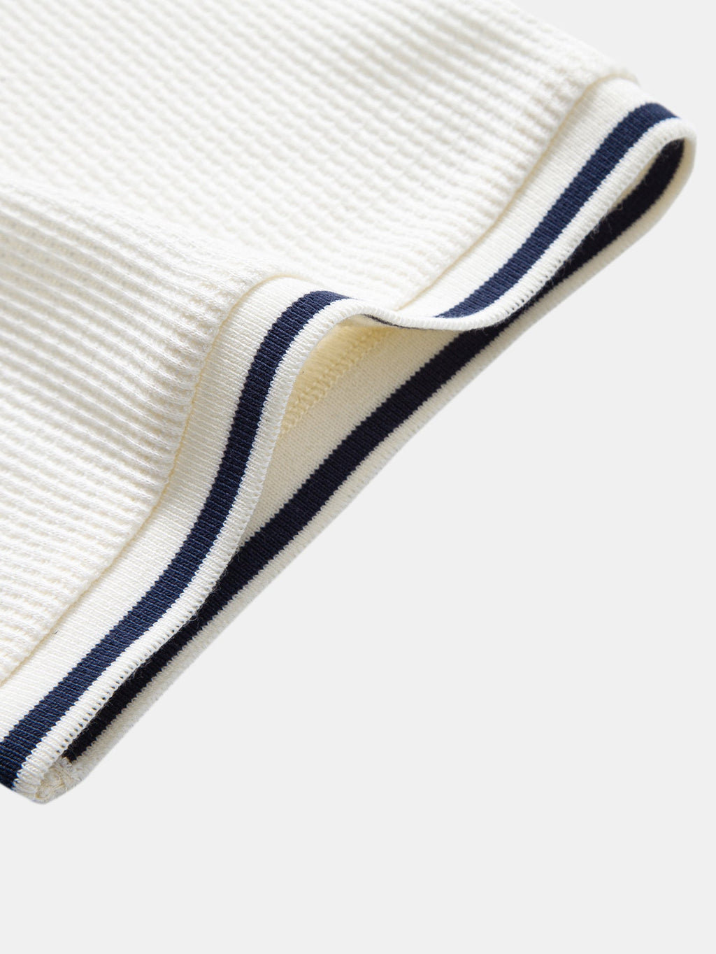 Contrast Trim Waffle Ringer T-Shirt