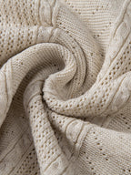 Linen Textured Knit Polo & Straight Leg Linen Pants